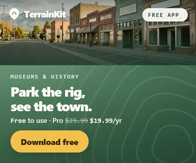 TerrainKit, the camping map app. Download free on Google Play.